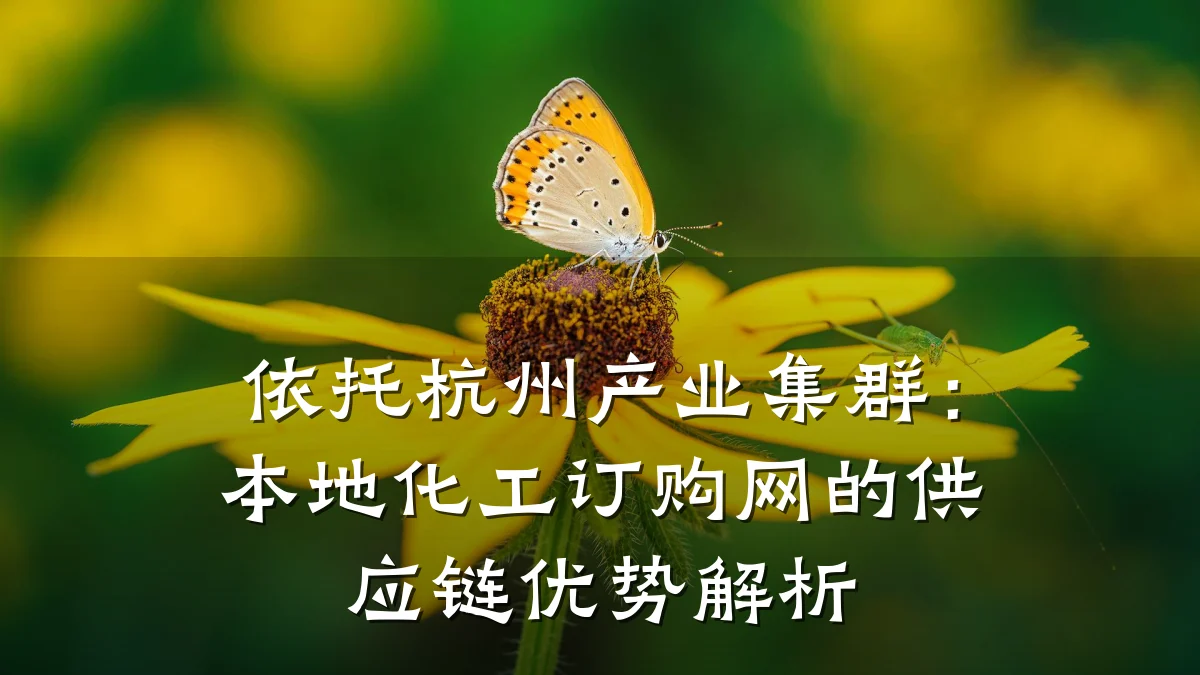 依托杭州产业集群:本地化工订购网的供应链优势解析