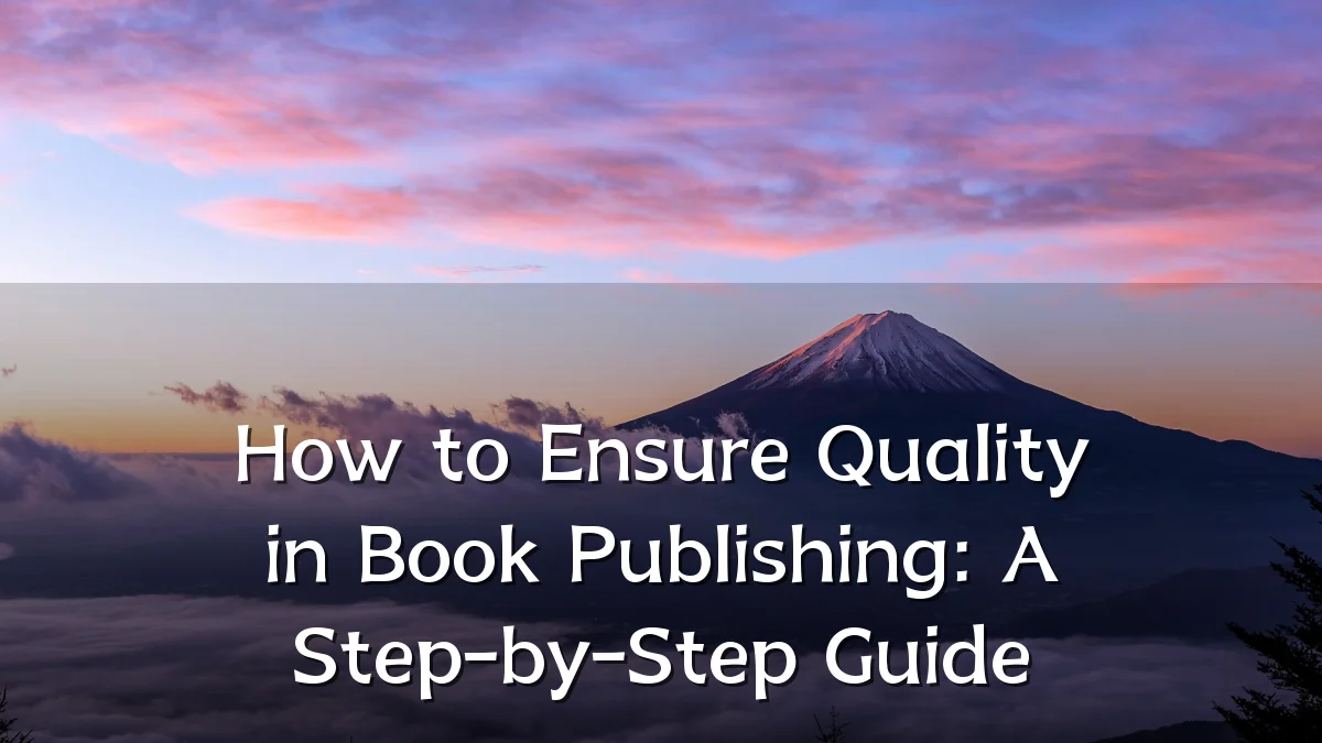 How to Ensure Quality in Book Publishing: A Step-by-Step Guide