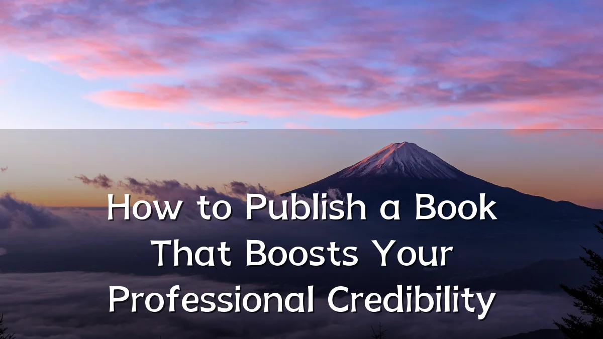 How to Publish a Book That Boosts Your Professional Credibility