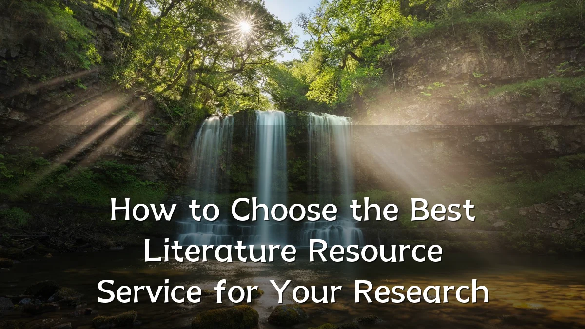 How to Choose the Best Literature Resource Service for Your Research
