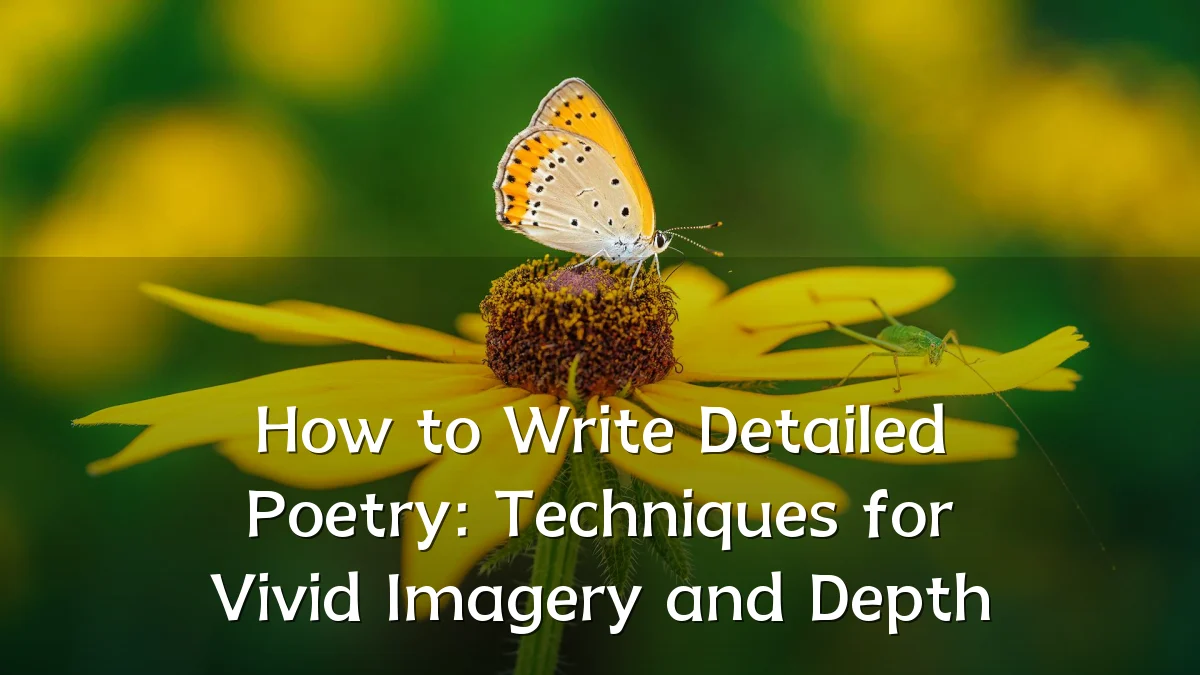 How to Write Detailed Poetry: Techniques for Vivid Imagery and Depth