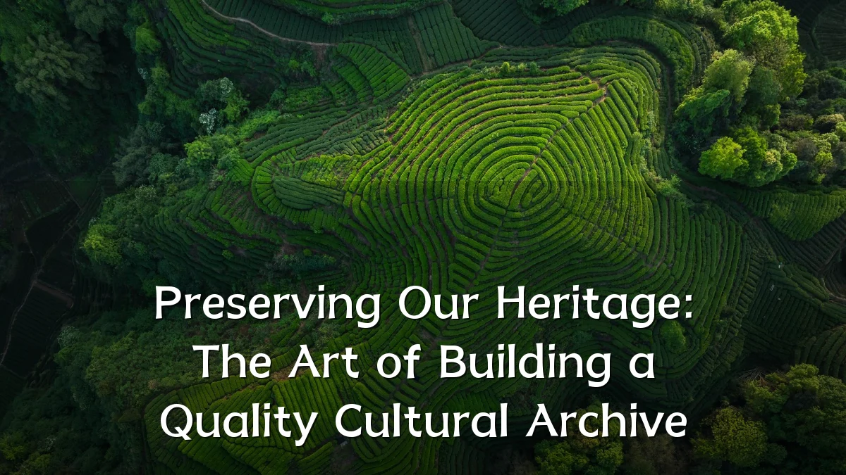 Preserving Our Heritage: The Art of Building a Quality Cultural Archive